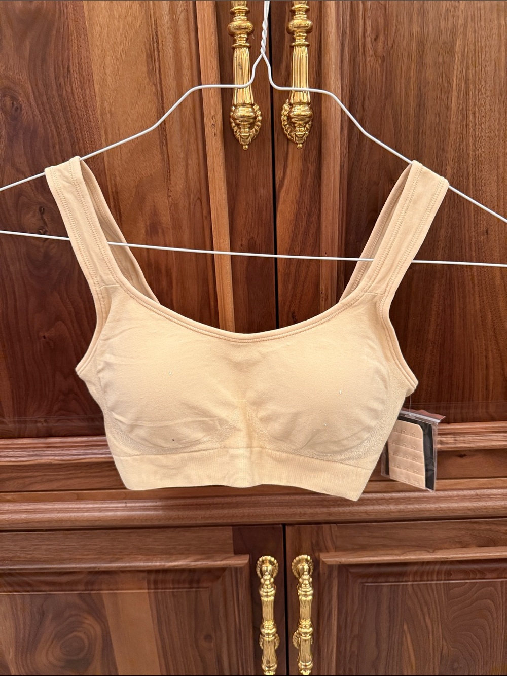 Wireless Scoop Bralette in Light Beige